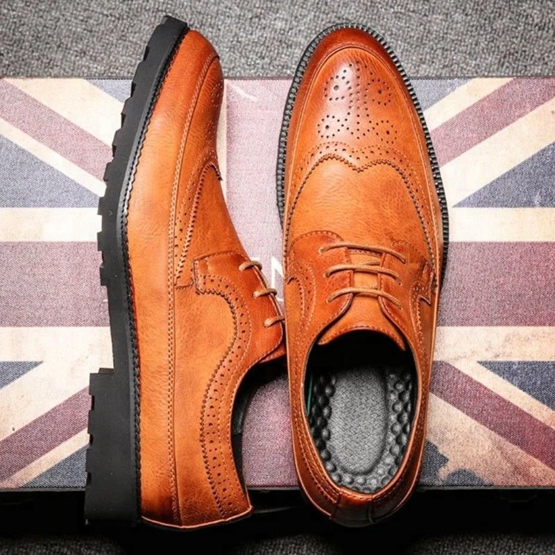 Durable best price outdoor genuine leather men dress shoes with Custom design and color