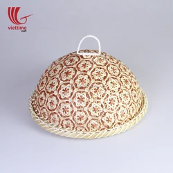 Bamboo food tray with cover, bamboo food cover made in Vietnam wholesale