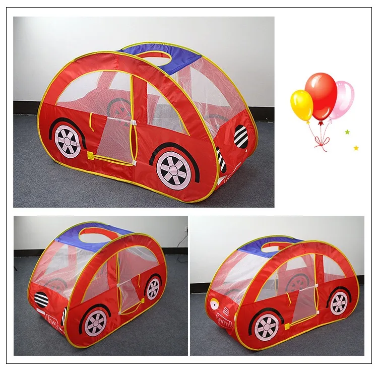 Kids Play Tent  Car Play Tent Fire Truck Mini Driver Play House Indoor Outdoor Pop Up Tent