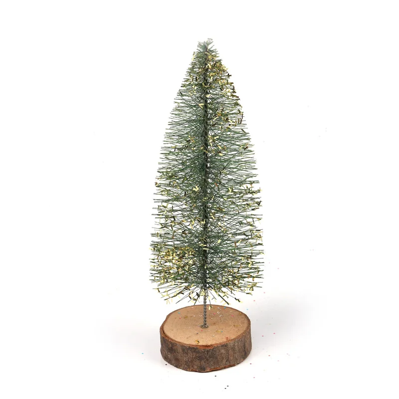 Hot Sale Mini Christmas Tree Artificial Sisal Bottle Brush Pine Small Home Garden Decor Desktop Decoration Christmas Gifts
