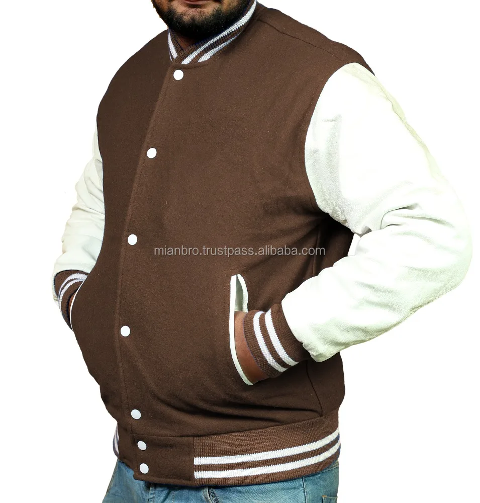 Navy Blue/white Team Jackets, wool leather jackets college jacket, school jacket