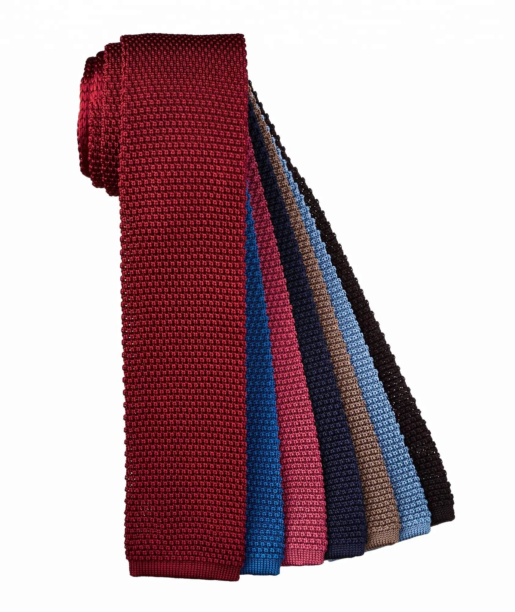 
 Высококачественные вязаные шелковые галстуки, Сделано в Италии  