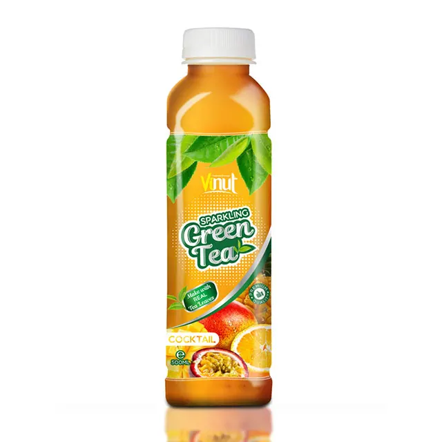 500ml Premium Sparkling water Primary Ingredient Green tea with Soda flavour