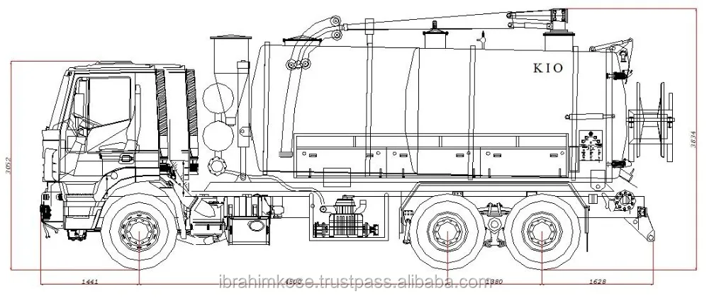 
Sewage Vacuum suction Truck 19.000 lt 