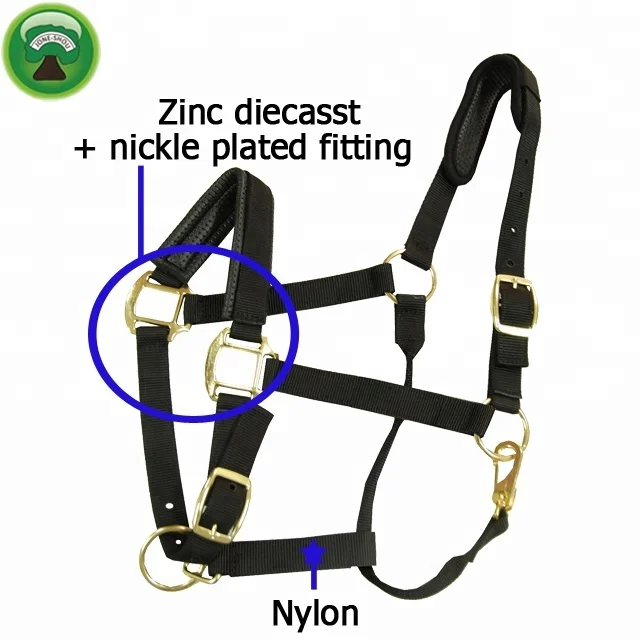 Nylon horse Sheep halter hardware \ Wholesale Nylon horse bridle racing equipment \ horse racing accessories