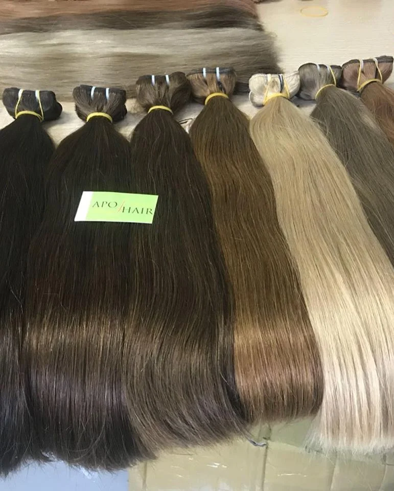 100% HUMAN HAIR VIETNAMESE DOUBLE DRAWN STRAIGHT HAIR EXTENSION