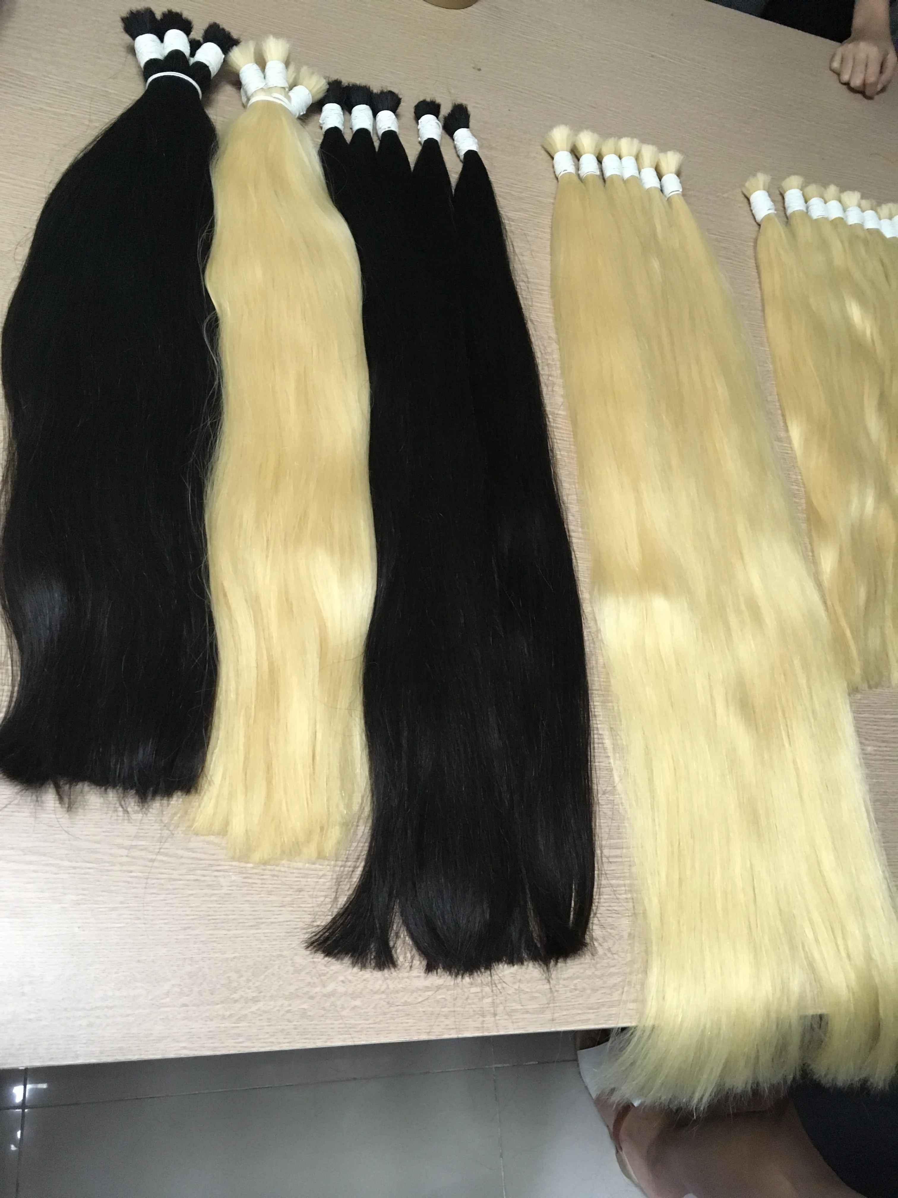 Bestsellers Vietnamese factory wholesale 100 percent virgin real virgin Vietnamese bulk straight color hair