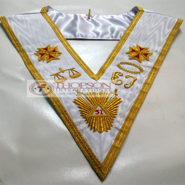 Masonic Regalia AASR 31 degree Collars | French Rite Collars