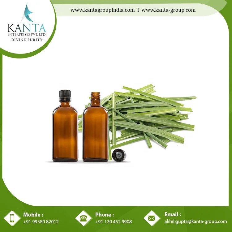 Organic Citronella Essential Oil - 100% Pure Natural Cymbopogon nardus Plant Extract used to stop Airborne Bacteria at Low Price