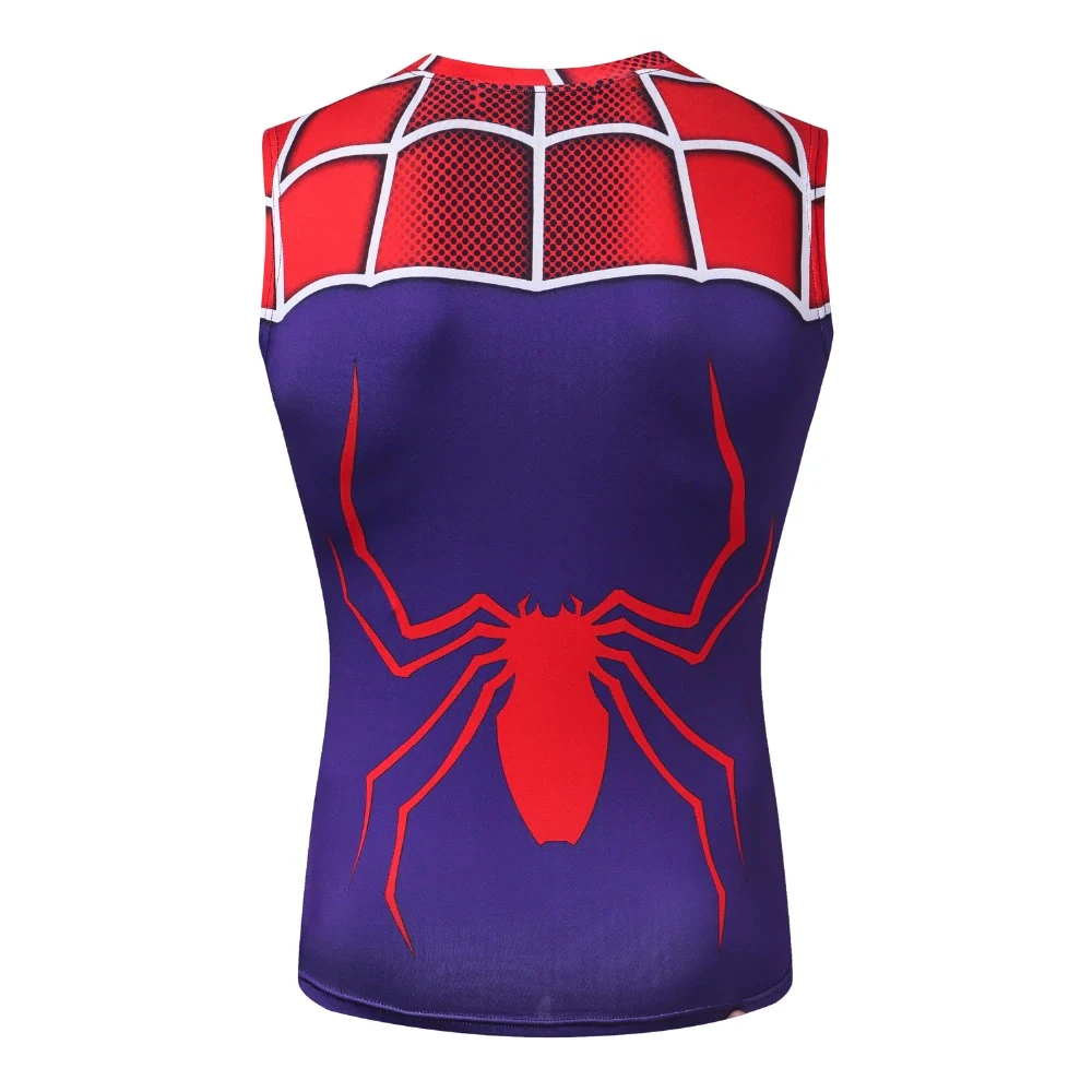 Top Quality Men Customized Logo Printing Wholesale And Sublimation Spider Polyester 3D Printing Men Tank Top By Viky Industries