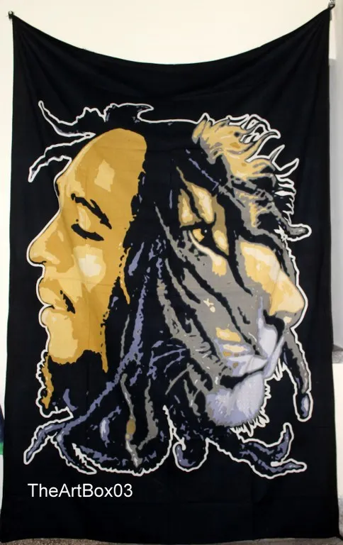 Bob Marley Lion Face Bob Marley Bohemian Tie Dye Small Tapestry Printed Hot Selling Tapestry Mandala Wall Tapestry