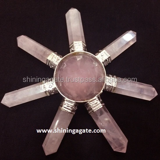 
 Розовый кварцевый генератор энергии/генератор энергии драгоценных камней  