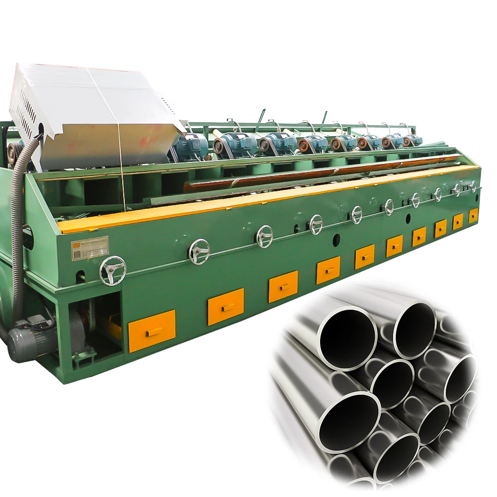 High Speed Metal Round Pipe Rod Bar Grinding Buffing Polishing Machine