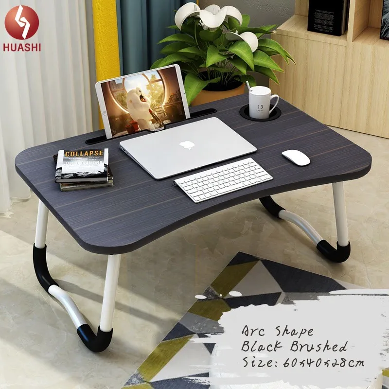 Portable MDF Laptop Stand Foldable Desk Notebook Table Laptop Bed Tray Bed Table