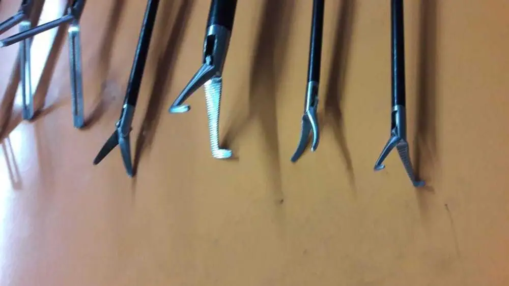  Набор для лапароскопии базовые хирургические инструменты щипцы 9 шт.