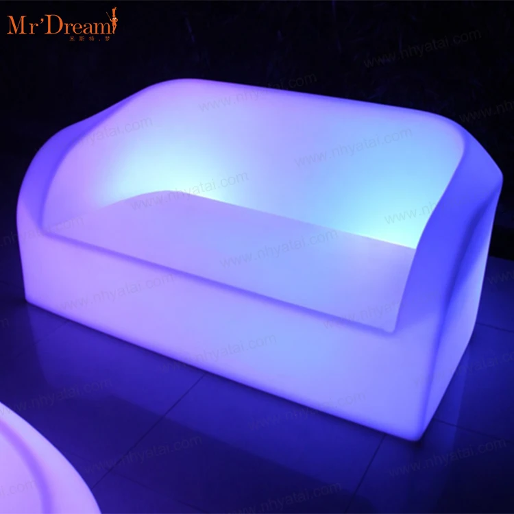 Led Furniture Modern Outdoor Garden Rechargeable Dubai Hotel Nightclub Bar Night Culb Sofa,bar Furniture