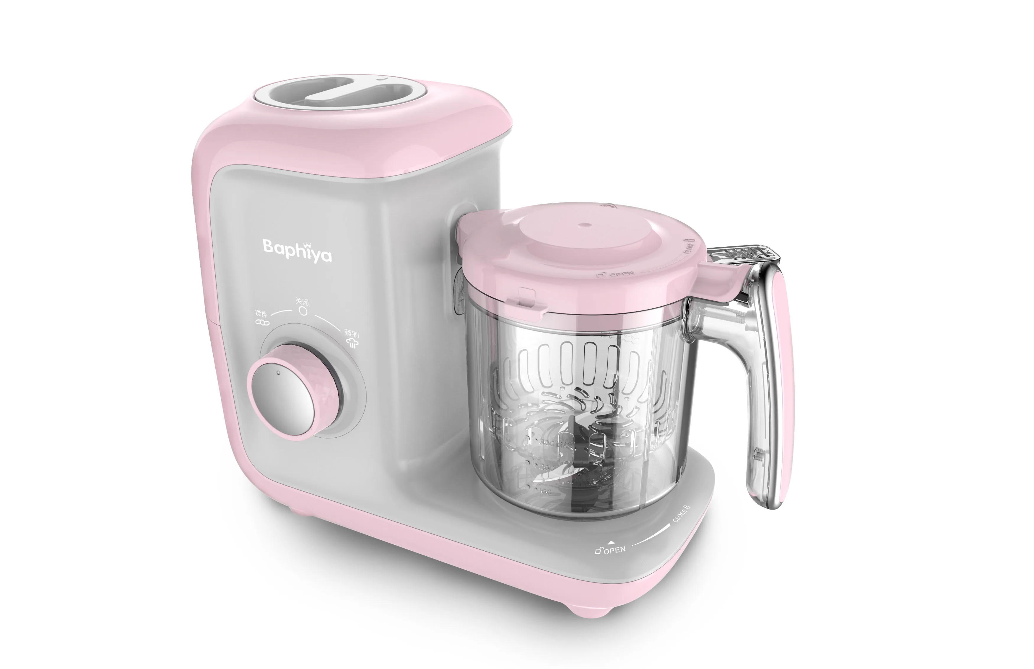 Neat design Baphiya Mechanical baby food blender 5 in 1 baby food mixer puree cook