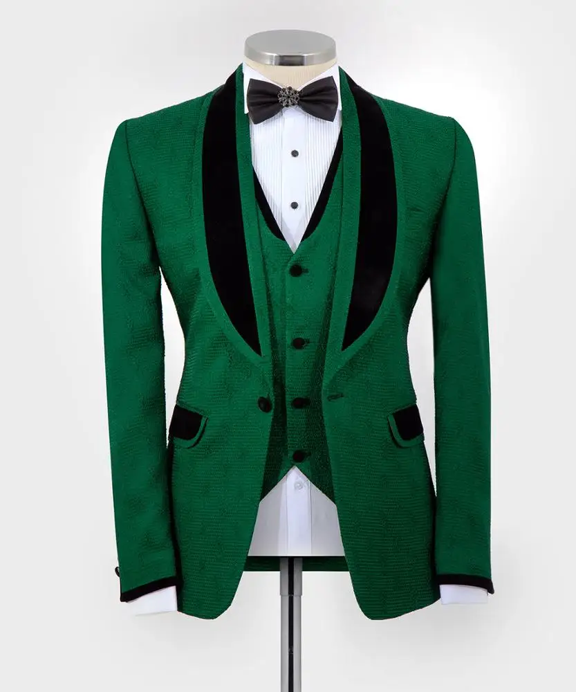 
3 Pieces Green Tuxedo 