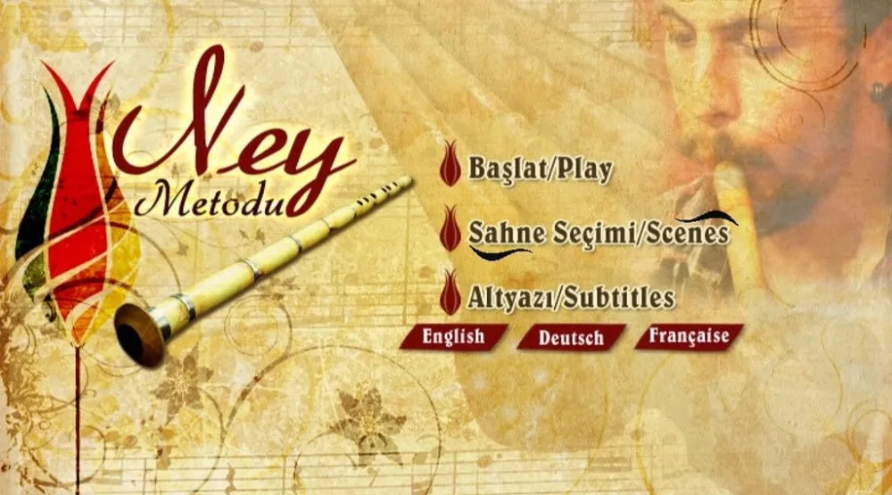 
Turkish Ney Nay Flute DVD BOOK CD English German French 