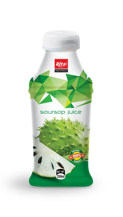 250ml PP bottle NFC  Soursop Juice Fruit Juice Beverage Natural Fruit Juice 250ml