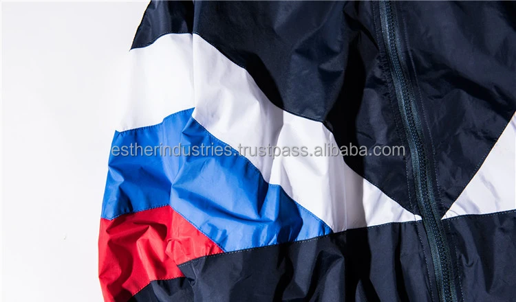 2016 New Hip Hop Streetwear Windbreaker Jackets/Patchwork Retro Lightweight Windbreaker jacket/Cheap Vintage windbreaker jacket