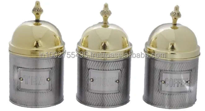 Чайная коробка Классическая квадратная банка для чая, кофе, сахара, набор экологически чистых металлических контейнеров для хранения розового золота из нержавеющей стали в стиле