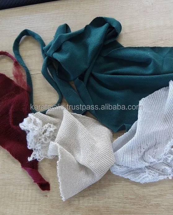 SYNTHETIC FABRIC TEXTILE WASTE CLIPS PA66, NYLON, POLYESTER BALES MIX COLORS