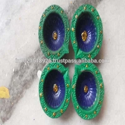 Глина Diwali ручной работы, декоративная Diya