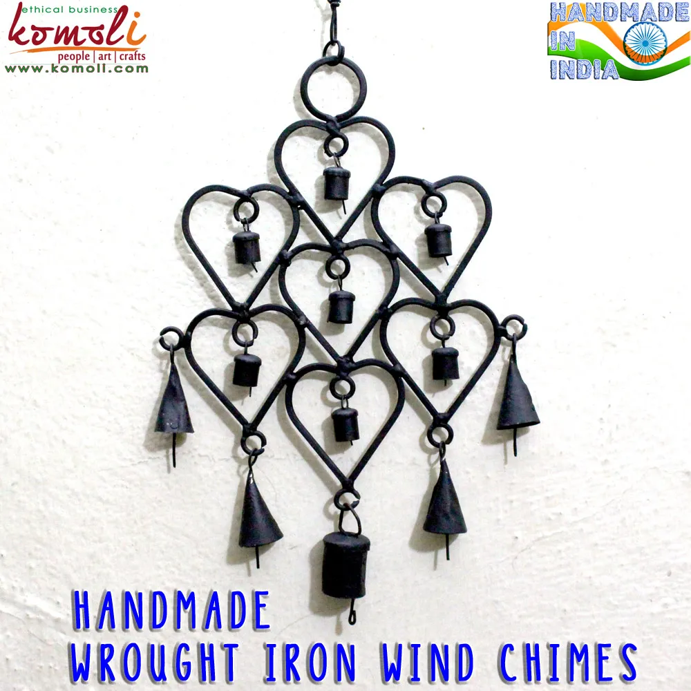
Christmas tree shape wrought iron craft ornaments Indian wind chime wholesale 