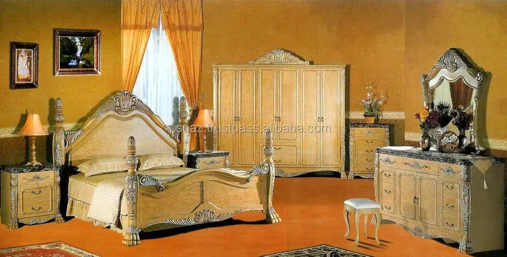 Queen Size Bed set King Size bed sets , Double Bed sets Luxury wooden bed set furniture , Hand Carving wooden Bed sets ,