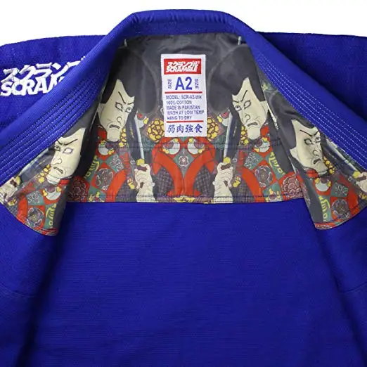 High Quality Custom Martial Arts Jiu Jitsu Uniform/ High Quality Bjj Gi/ Best Scramble Athlete v3 Gi - Blue - A0 GG-JJG-14-01