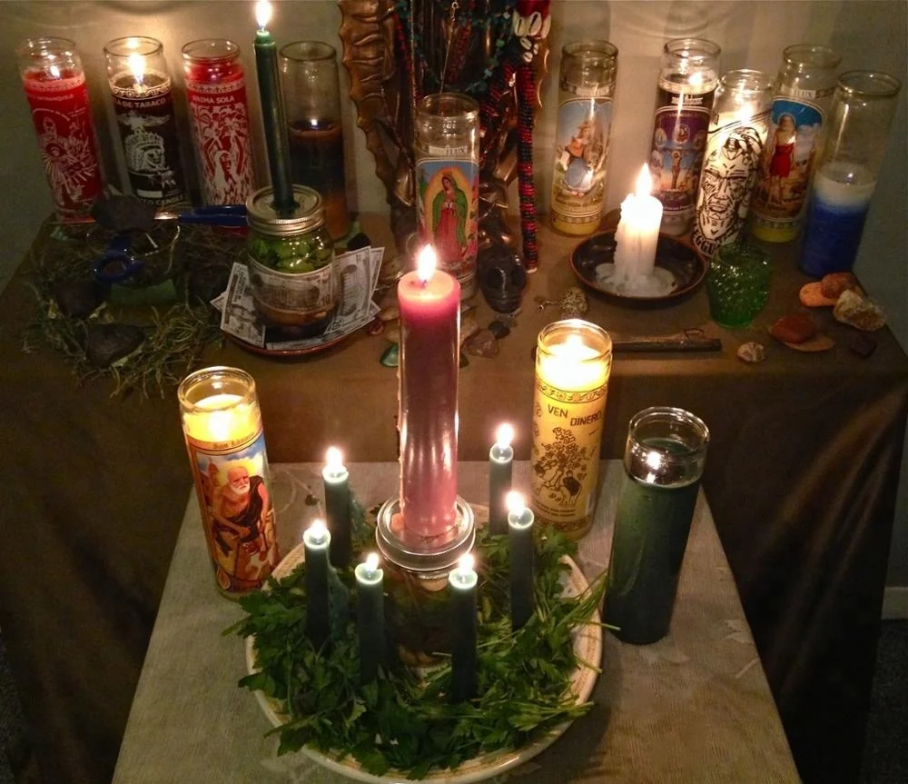 wholesale church used glass jar Seven Day Candle Magic Spells and Spiritual