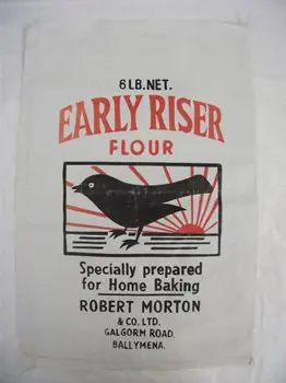 Nature eco-friendly recycled cotton flour bags for sale