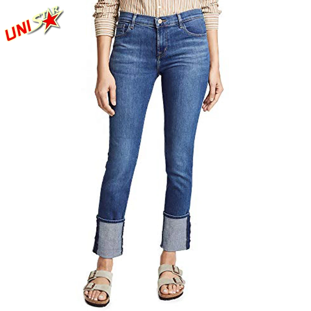 Women Clothing Tassel Denim Shorts Casual Straight Jeans 2020 Plus Size Pants Plain Quantity OEM Customized Spandex Loose Style