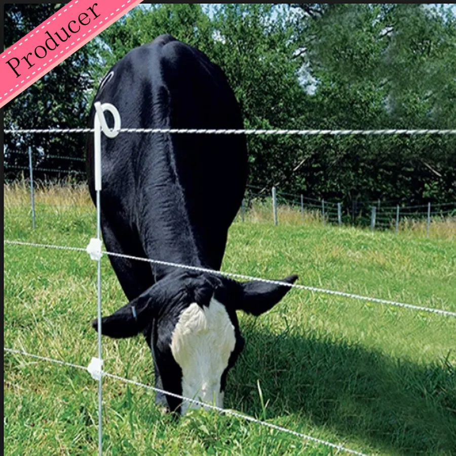 Дешевый продукт электрический забор пластиковый ступенчатый поли-столб со стальными столбами для забора крупного рогатого скота