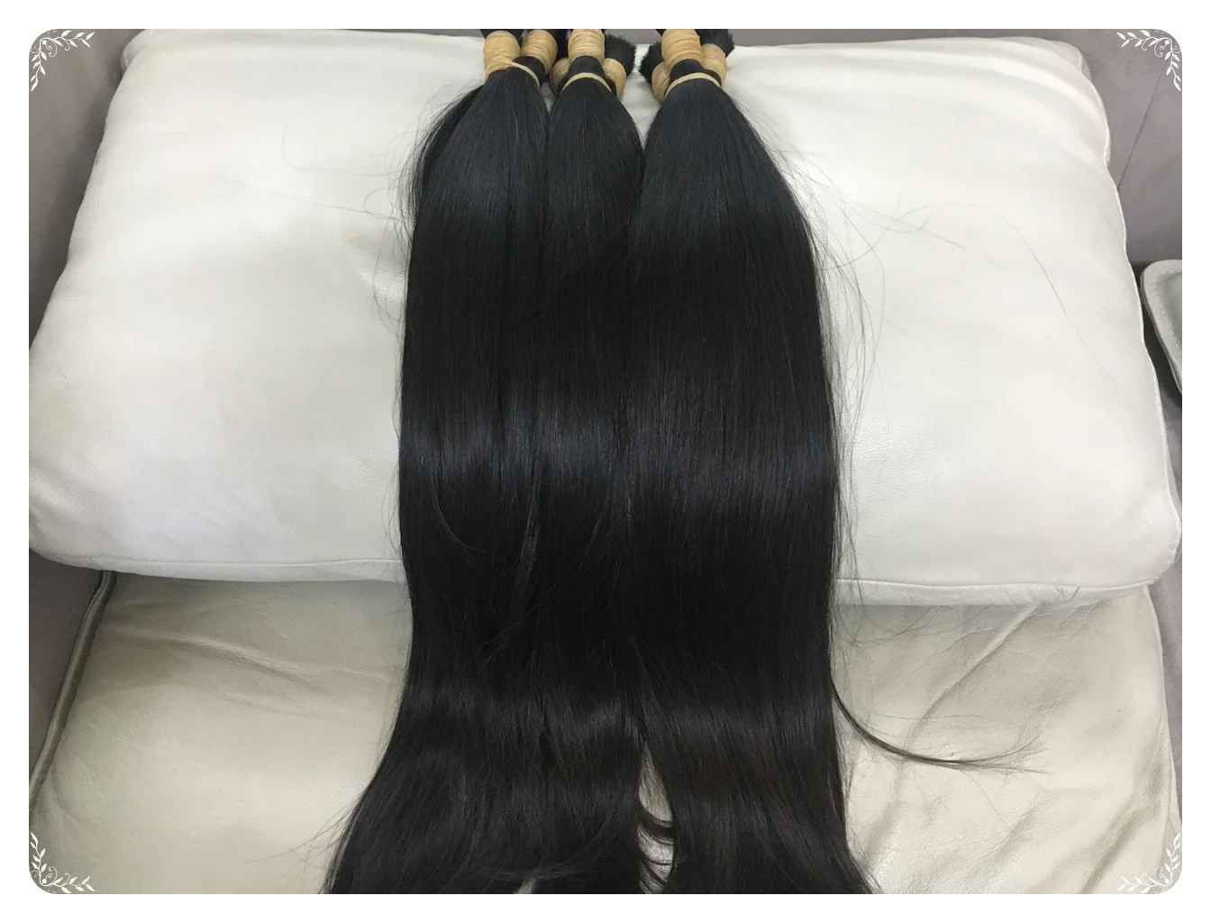 100% Natural human hair Vietnam straight for bleaching