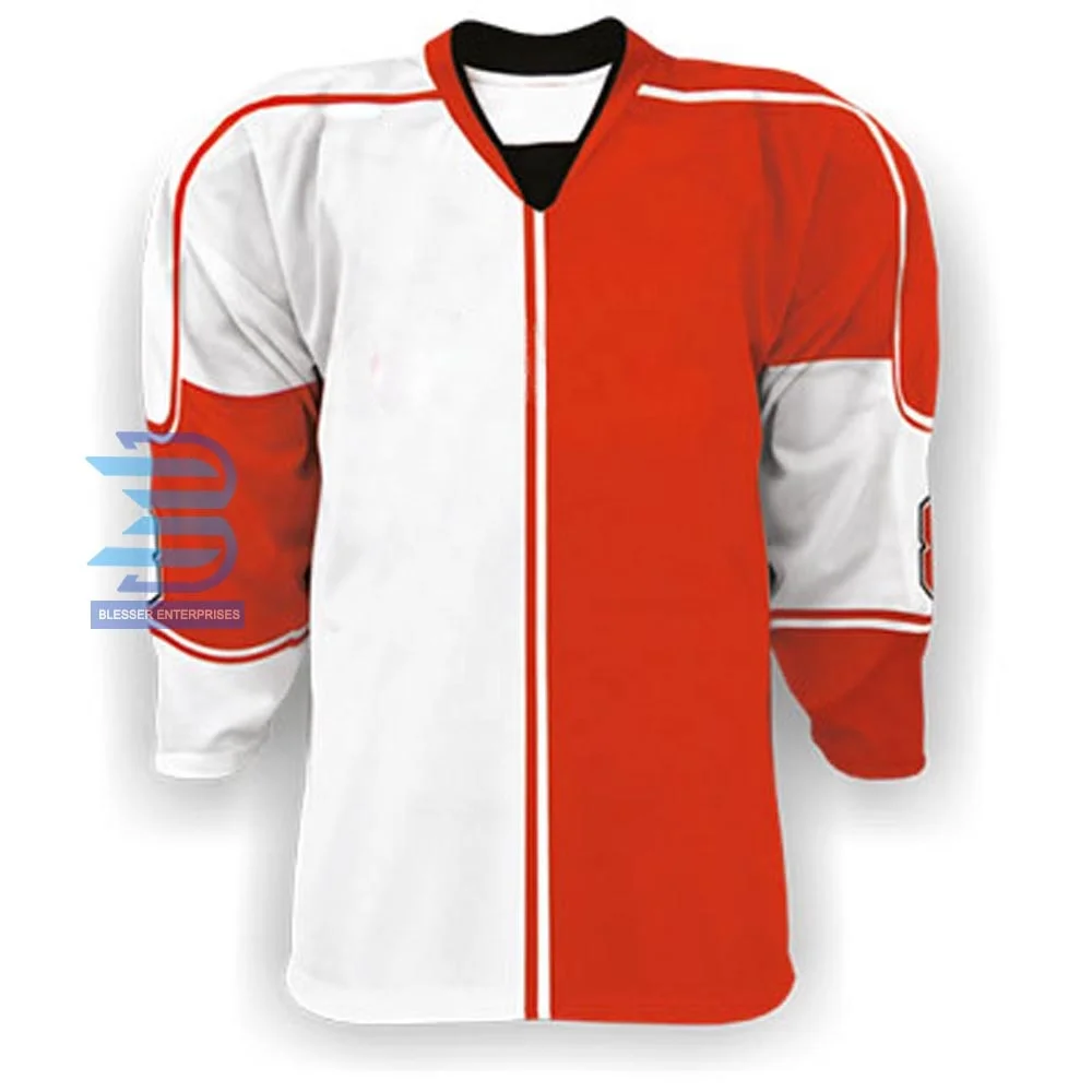 Wholesale Custom Team Set Slim Fit Ice Hockey Jersey Wholesale Full Sublimation Cheap Custom Team Logo Number Names Ice Hockey