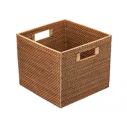 Vietnam natural handmade rattan stogare basket, rattan wicker  basket