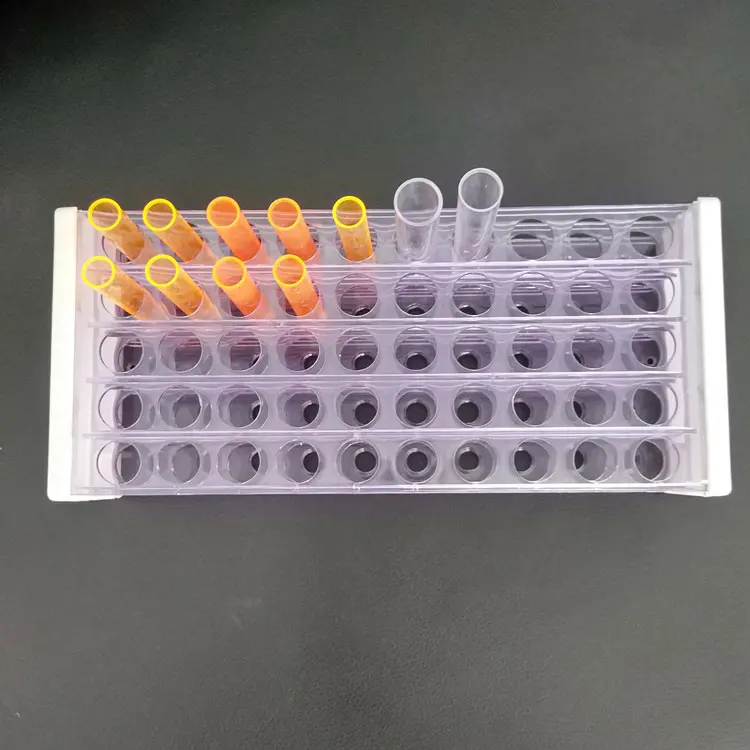 Dimeter 10mm 13mm 15mm 18mm plastic test tube rack with 40 holes or 50 holes