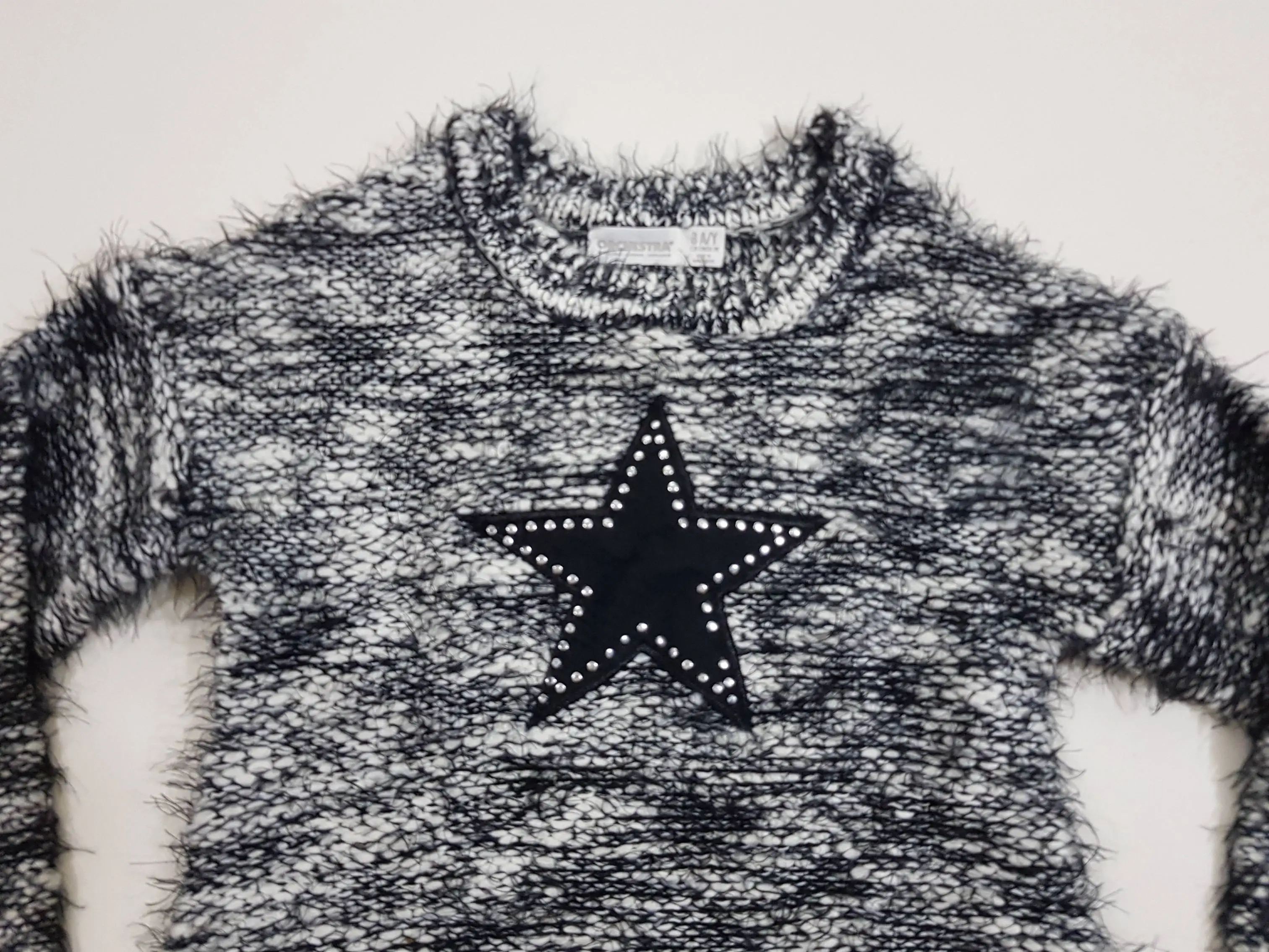Highest Quality Branded Labels Girls Children Kids Crew Neck Knitted Sweater Long Sleeve Pullover Jumper Bangladeshi Stock lot