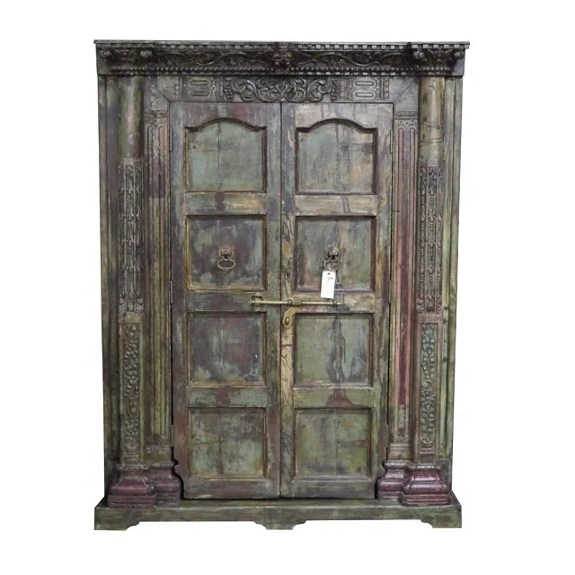 Vintage Hand Carved Old Wooden Doors Modern Design Waterproof Steel Stainless Steel Fiberglass Screen Netting Polymer Hotels