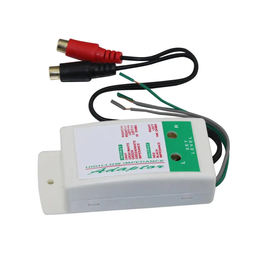 NEW LINE LEVEL CONVERTER HIGH TO LOW SPEAKERS TO RCA AD-105