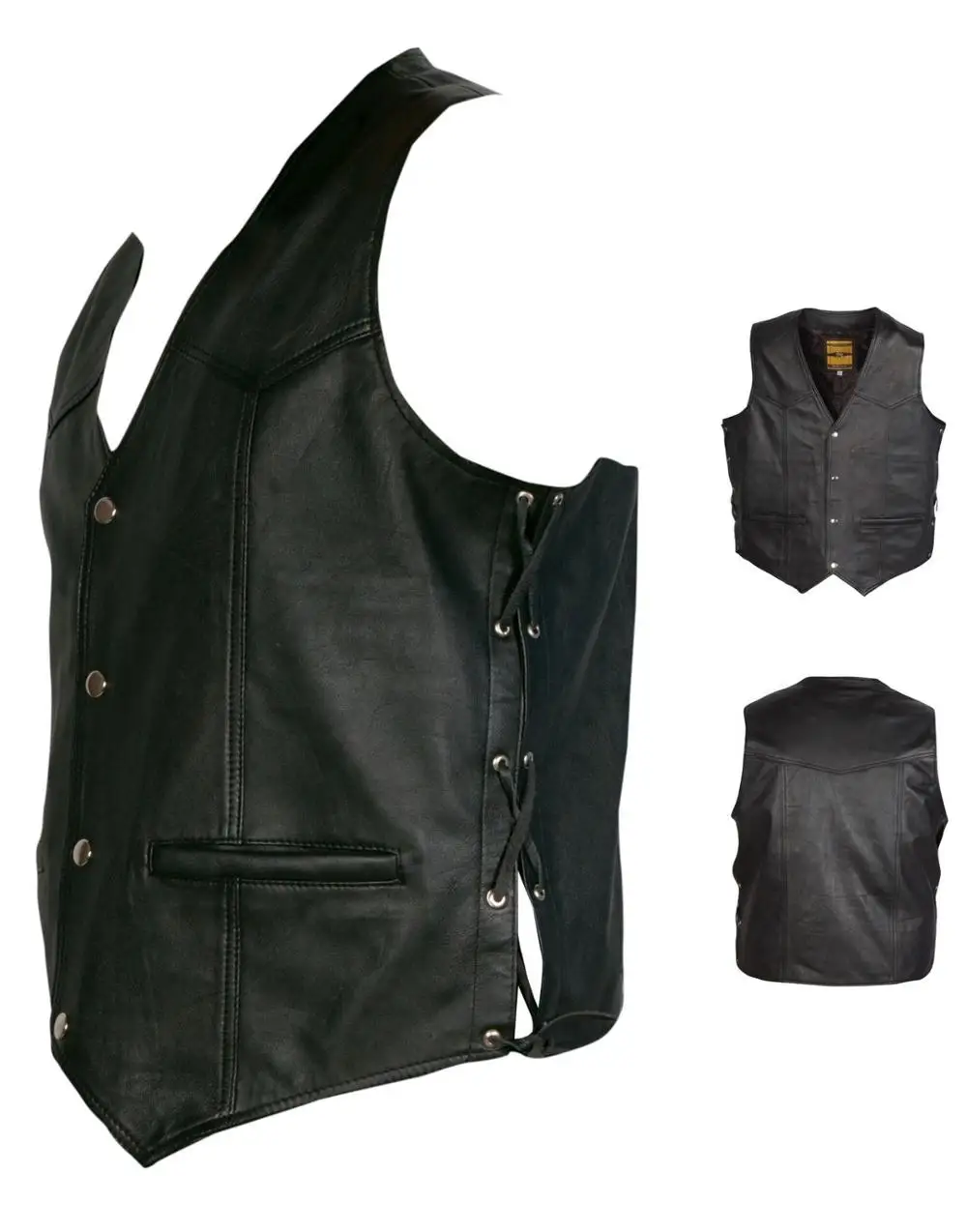 Leather vest /Motorcycle Leather Vests/Custom biker Vests