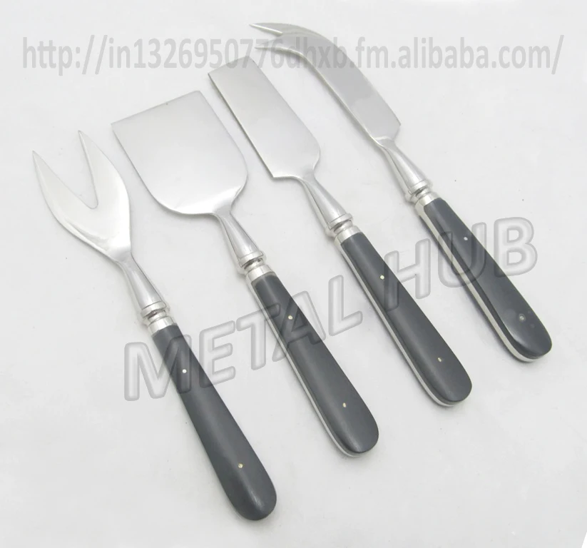 Stainless Steel & Bone Cheese Spreader Set
