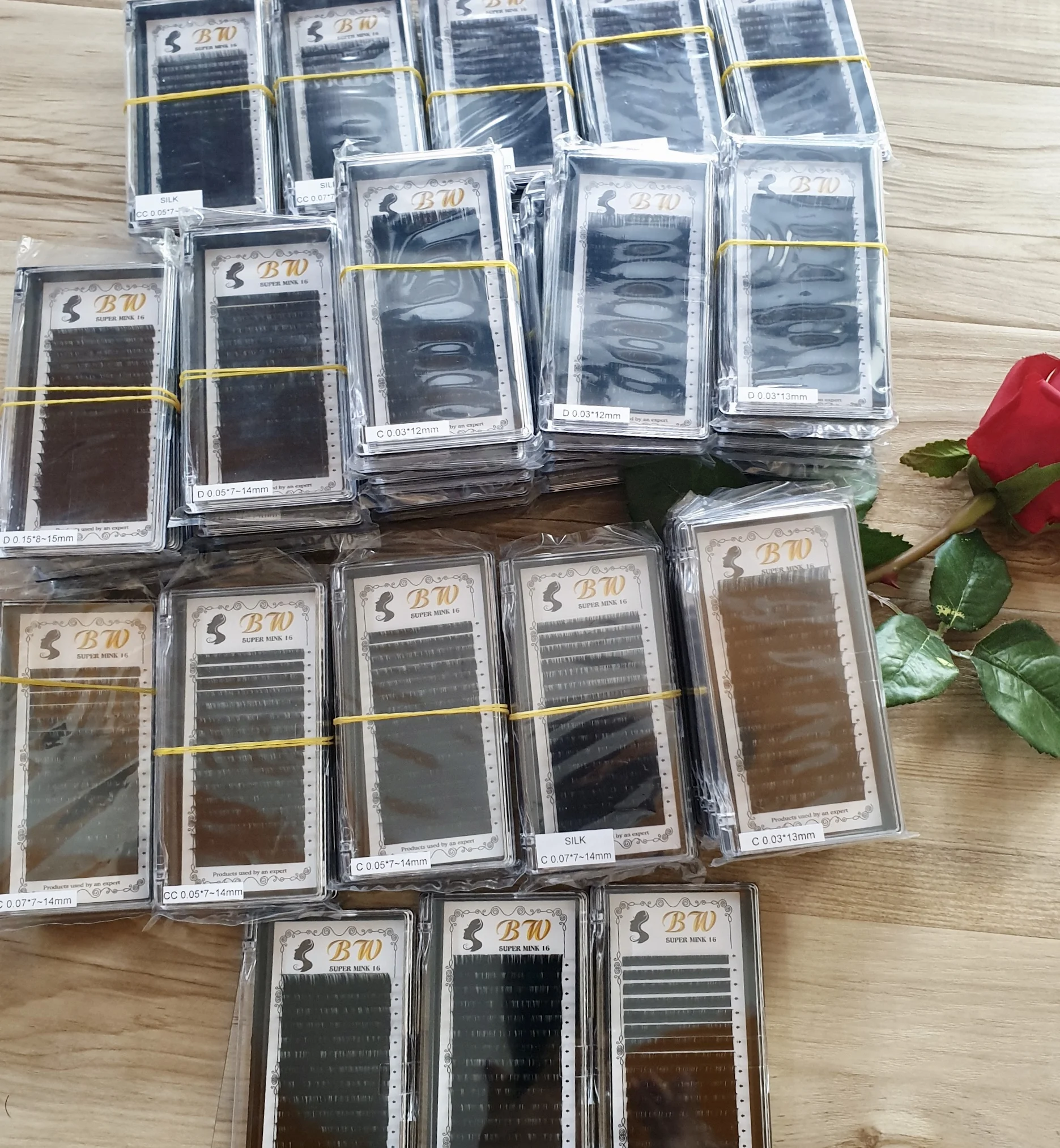 
eyelash extension private label eyelashes 0.03 super mink fur false eyelash extension-made in Vietnam 