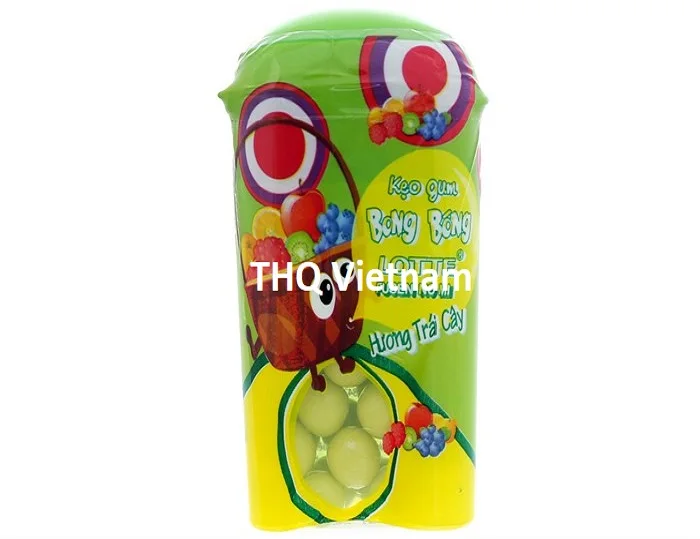 [THQ VN] Lotte Fusen No Mi bubble gum organe/ straberry/ cola/ fruit