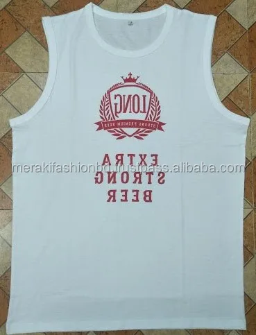 2018 New Style 100% Cotton Fashion Tank Top & Sleeve Less T-Shirt.