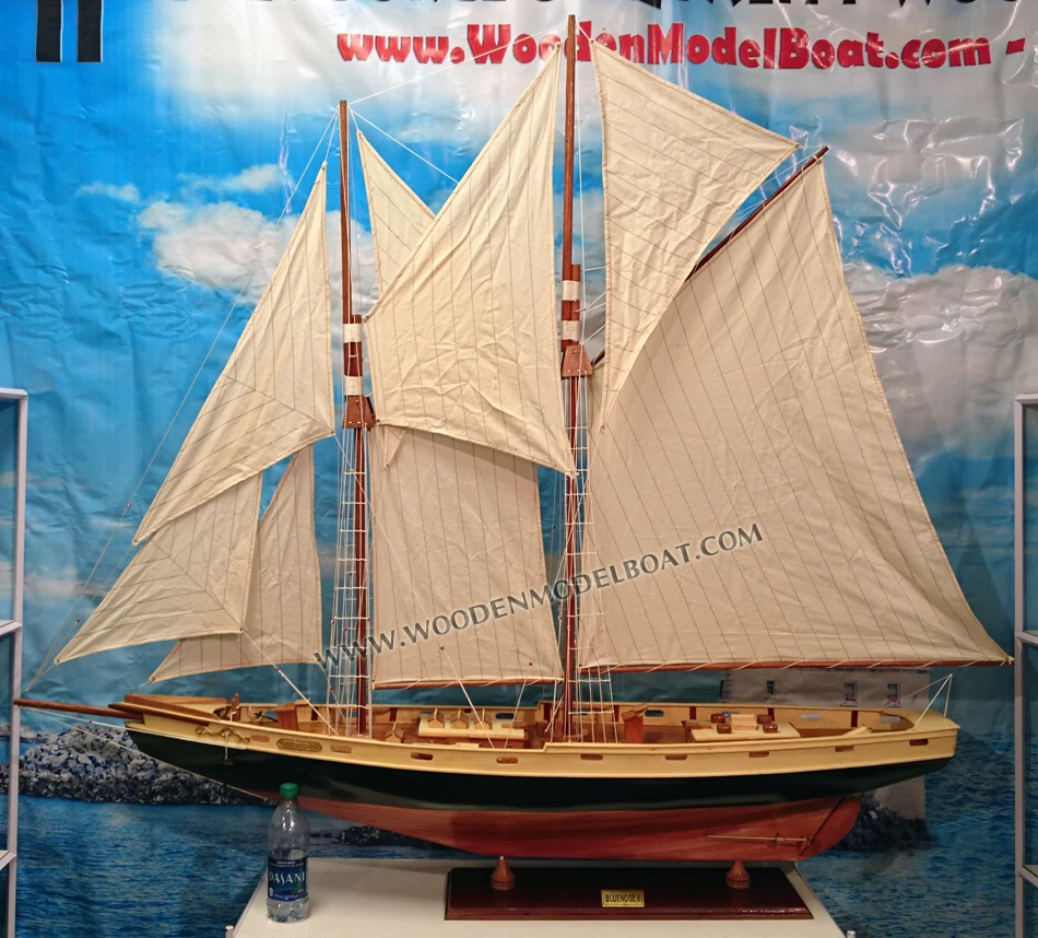 BLUENOSE II SAILING YACHT - WOODEN MODEL BOAT