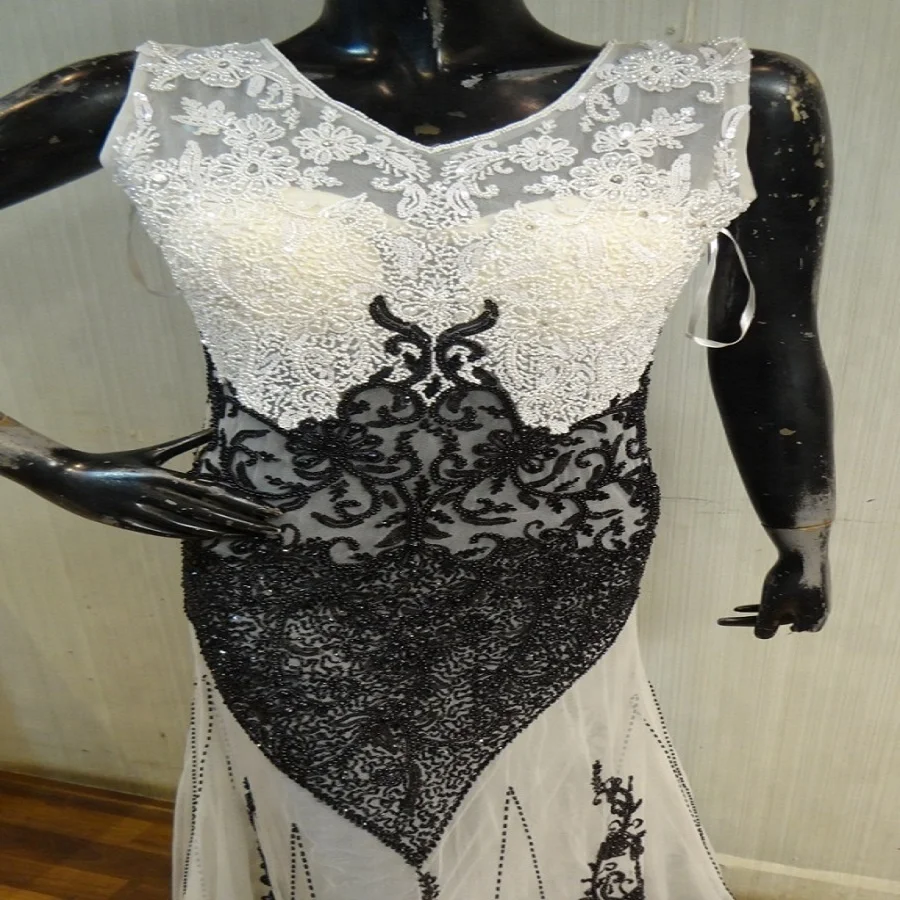 Новейший дизайн официальное красное вельветовое вечернее платье с длинным рукавом и