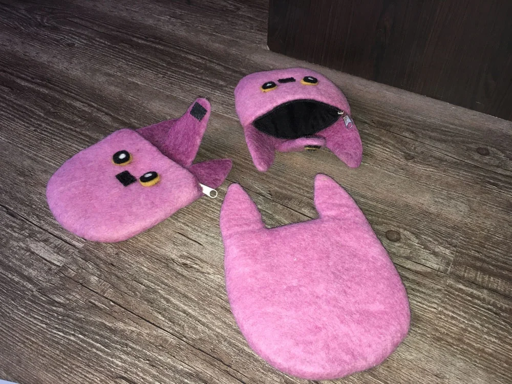 FYN-CL-014, Piggy Bank Felt Purse, Felted by Skilled and Talented Women Artisans from Nepal, 100% Eco-friendly New Zealand Wool